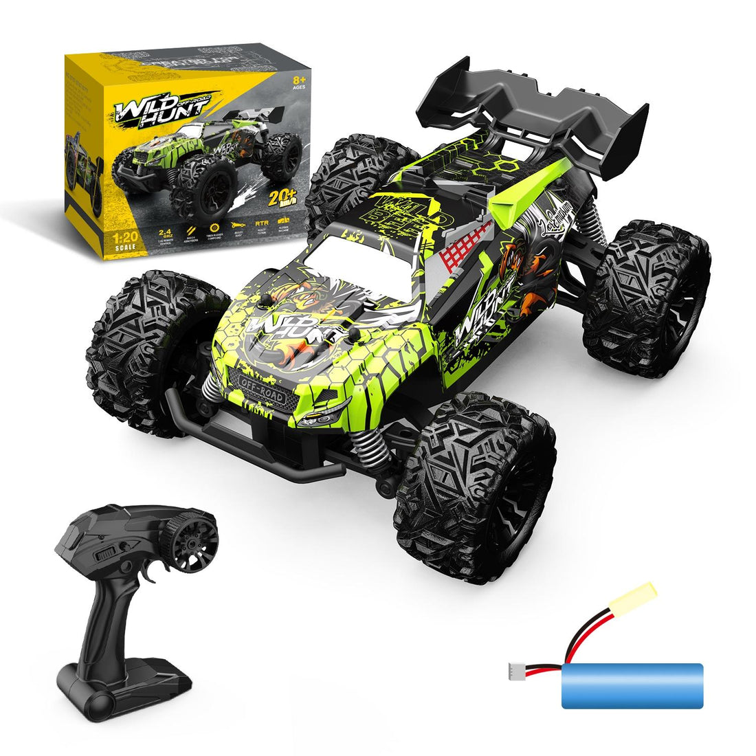 1 20 Full Scale 2.4g Rc Off-road Vehicle - Off-road Ready - Red