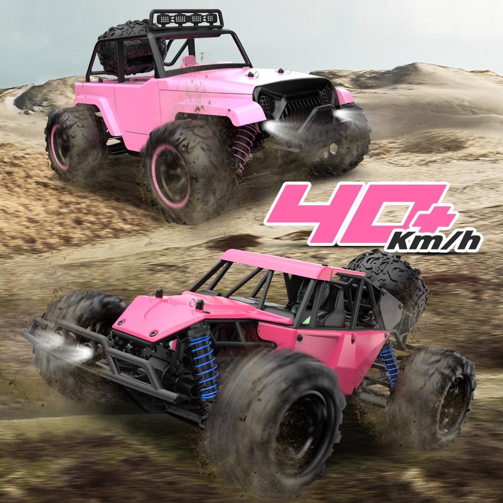 High Speed 4wd Rc Car - 1 18 Scale - Pink