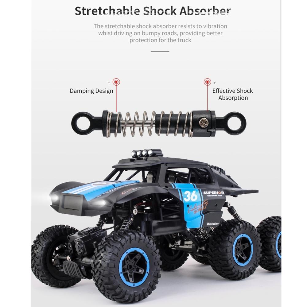 6-drive 2.4g Rc Off-road Car - Remote Control Vehicle - Green