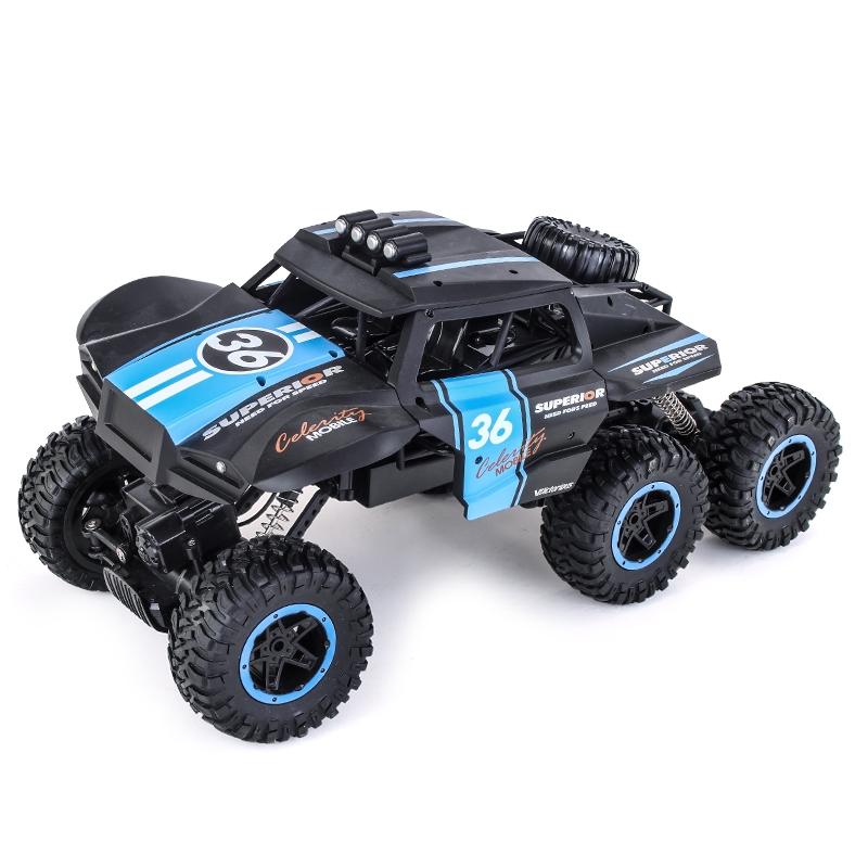 6-drive 2.4g Rc Off-road Car - Remote Control Vehicle - Blue