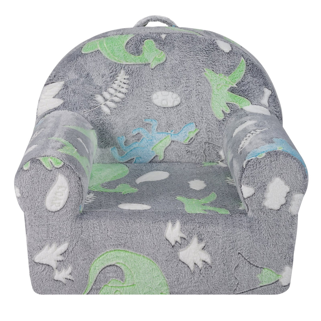 VEVOR Toddler Chair Glow in the Dark Plush Baby Chair Playroom Furniture Grey