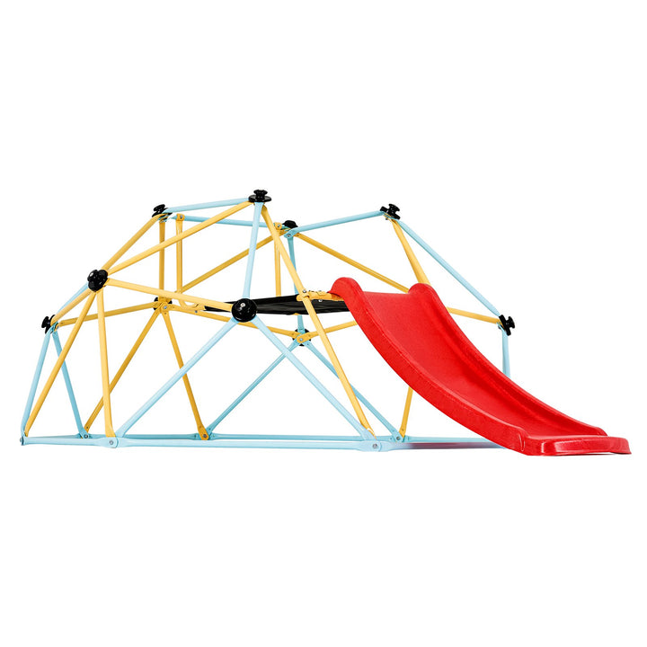 VEVOR Climbing Dome, 8FT Geometric Dome Climber with Slide, Outdoor and Indoor Play Equipment