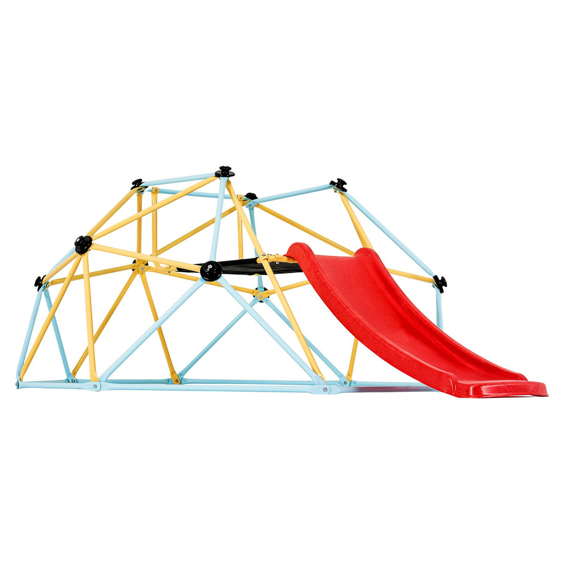 VEVOR Climbing Dome, 8FT Geometric Dome Climber with Slide, Outdoor and Indoor Play Equipment
